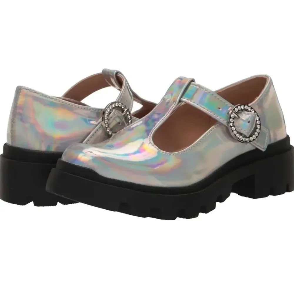 BRAND NEW STEVE MADDEN JSUZEY 954-IRIDESCENT MULTI-COLOR LOAFERS